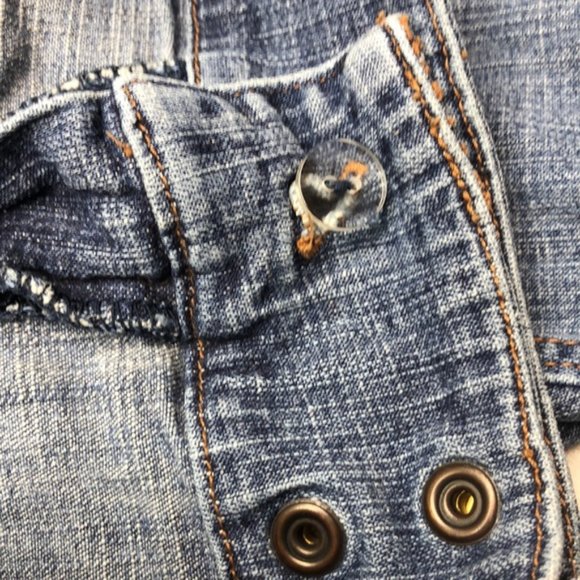 VINTAGE JACOB CONNEXION STRETCH DENIM CAPRIS 4/27x25 😎 - Picture 6 of 12